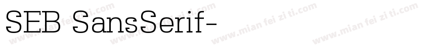 SEB SansSerif字体转换